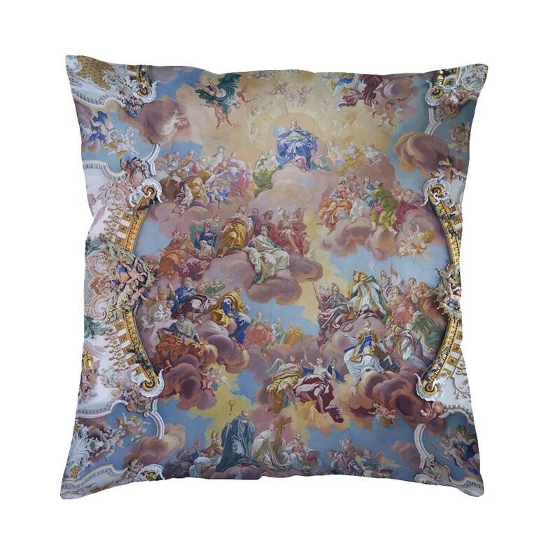 Luxury Via Triumphalis Of Saint Benedict Cushion Cover x Soft Baroque Throw Pillow Case Sofa Square Pillowcase Decoration
