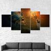 Ancient Egypt Queen Headdress Cleopatra Scene 5 Piece Five Panel Wall Canvas Print Modern Art Poster Picture Home Decor Gift For Him For Her