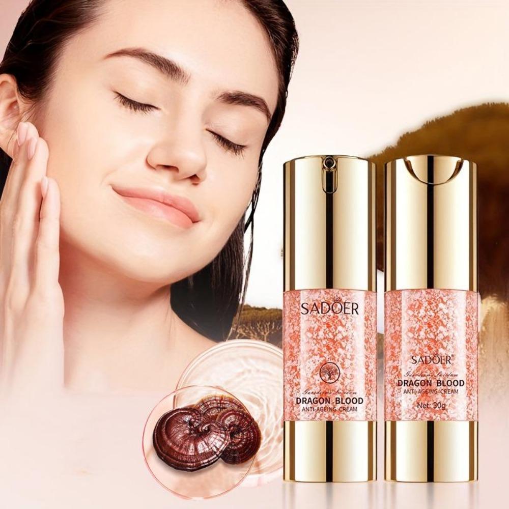 30g Lingzhi Dragon Blood Anti-wrinkle Cream, Hydrating and Rejuvenating, Tightening Fine Lines, Anti-aging Facial Essence, Moisturizing Skin