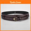 Fashion Dual Ladies Use Pu Leather Waist Belt Wide Belt For Work And Use Casual