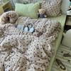 Washed Cotton Four-piece Set, Small Fresh Quilt Cover, Dormitory Bed Sheet Three-piece Set, Bedding