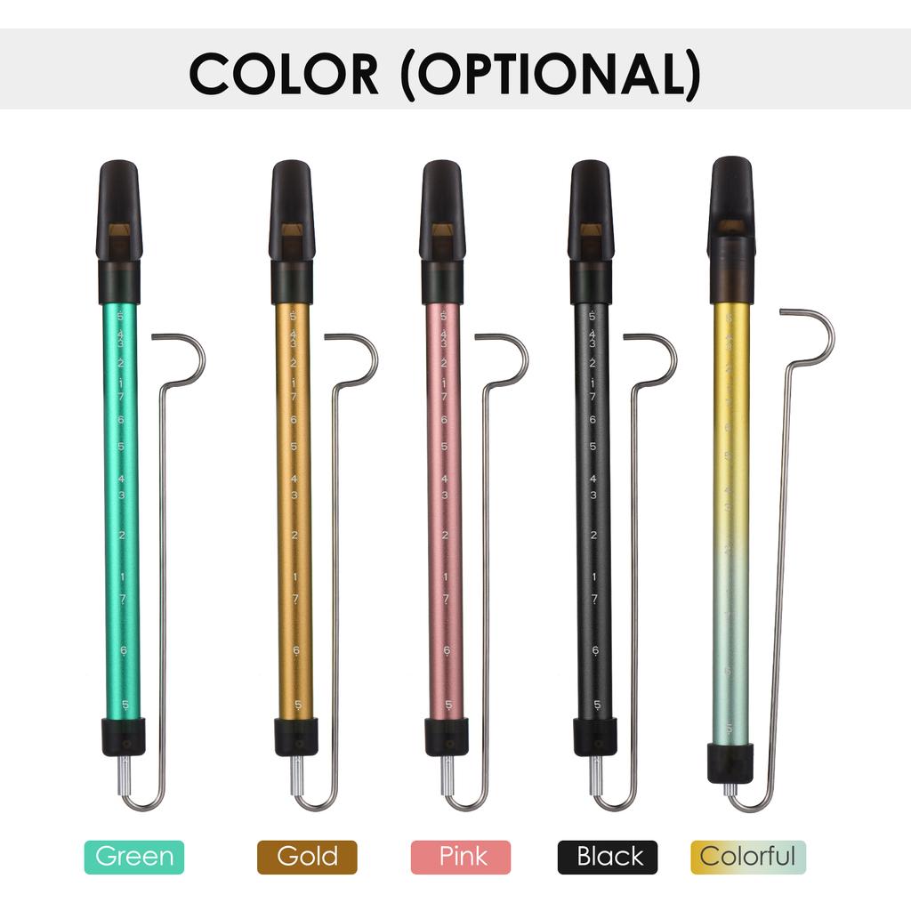 Metal Slide Whistle Scale Sliding Flute with Steel Sliding Rod Musical Instrument Toy for Children