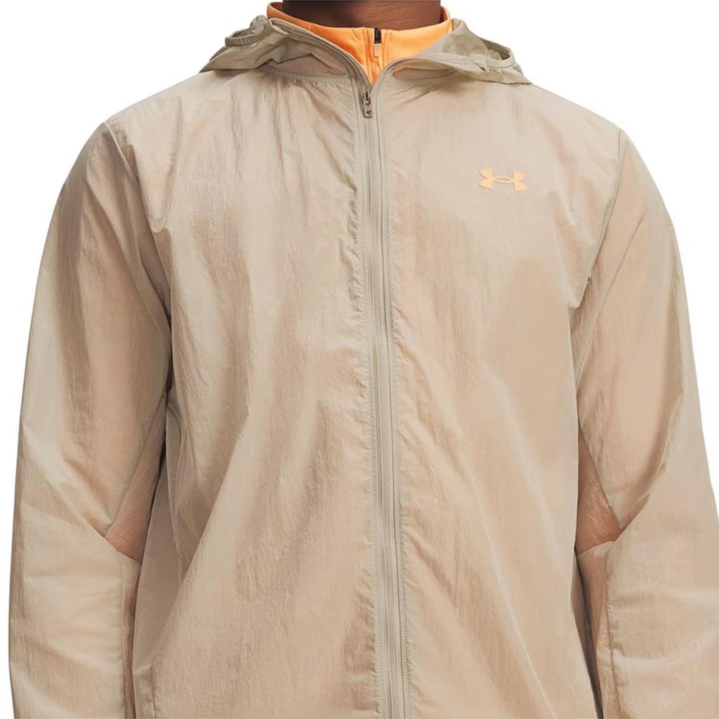 Under Armour Ss26 Explor Trail Мужская куртка на молнии с длинным рукавом, удобная для улицы, куртки 6009555-299