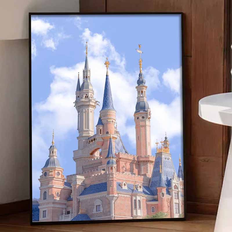 Disney Diamond Painting Kit Castle 5D DIY Home Decor & Craft Hobbyist Gift, Beautifully Designed, Unique Masterpiece