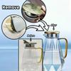 Set 1pc 60.87oz Glass Pitcher And 4pcs 11.83oz Glass Cups Heat Resistant Heavy Duty Drink Pitcher Clear Water Glass For Coffee Juice Tea Milk And More