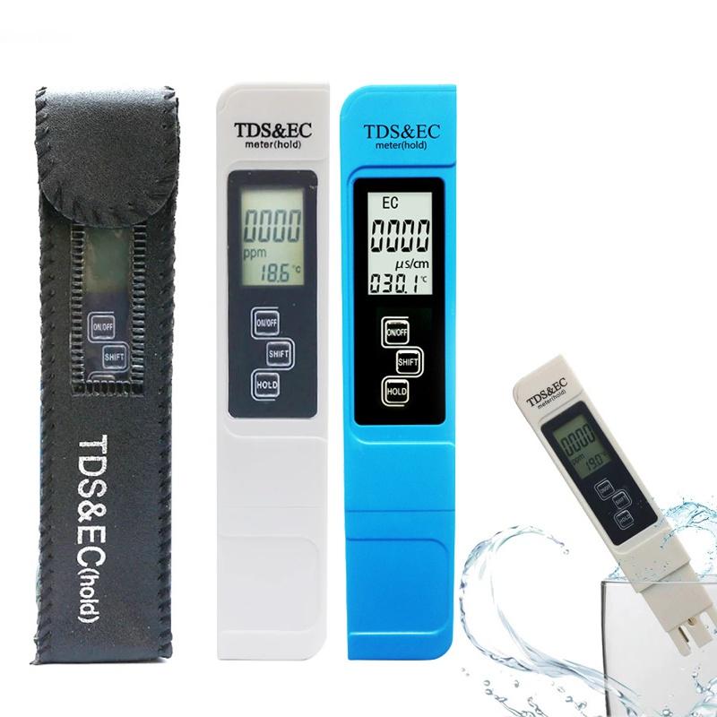 1Pcs Temperature 3in1 Water Tester LED Display Water Quality Monitor Testing Pen for Drinking Water Fertilizer Concentration
