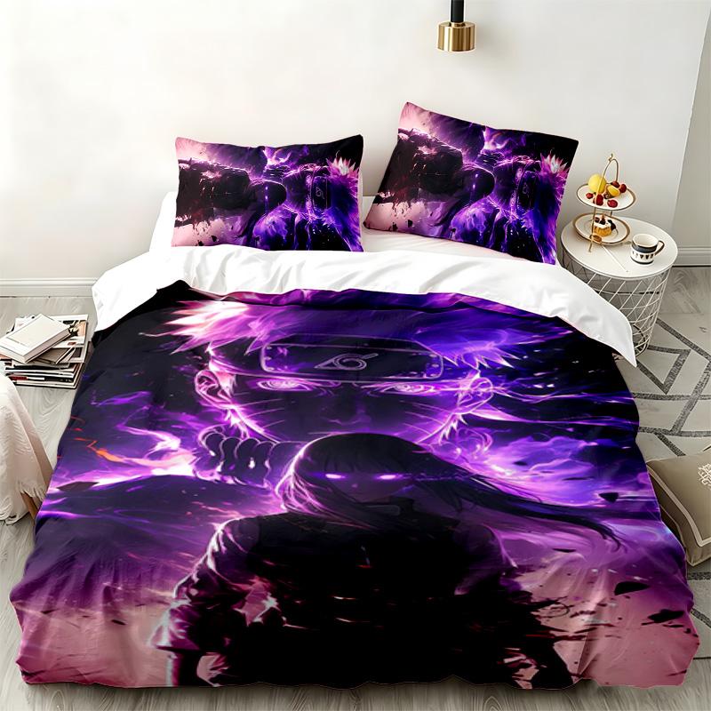 Hyuga Hinata 3pc set Perfect for bedroom use Comfortable bedding set includes a duvet cover and two pillowcases Ideal birthday or Christmas gift