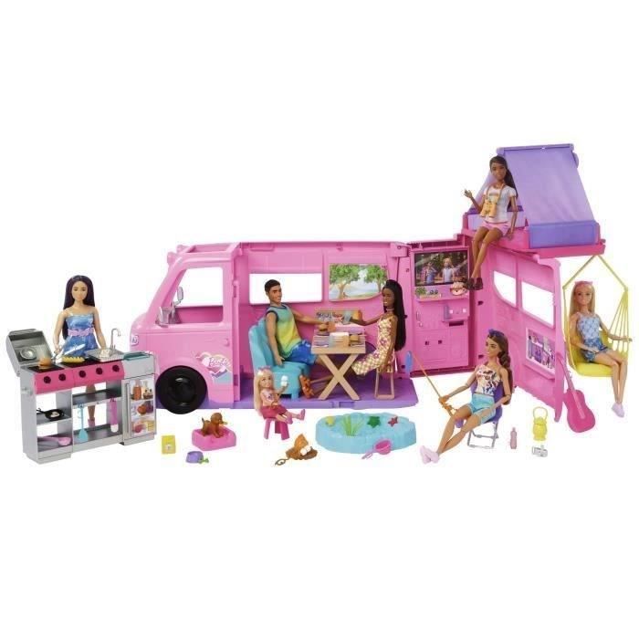 Barbie - Camping Car de Rêve - plus de 60 accessoires - Barbie - HRJ78