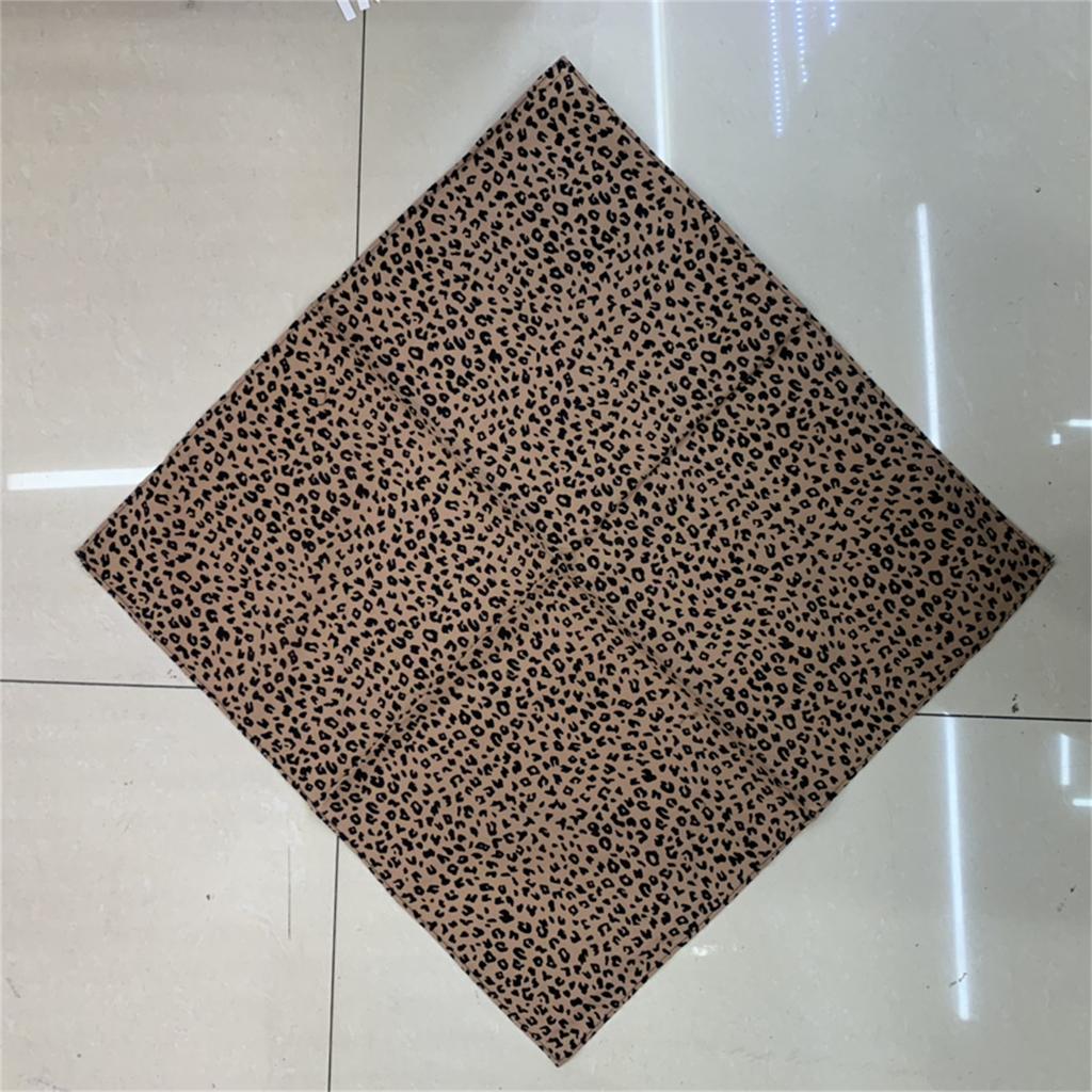 Multiuse Leopard Pattern Bandanas for Formal Occasion Digital Print Head Cover Outdoor Activity Cycling Hiking Head Wrap