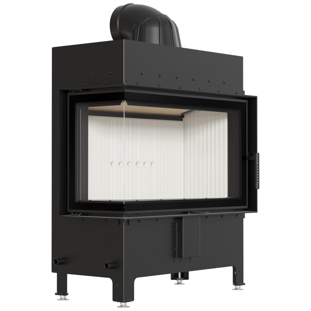 KRATKI Fireplace Insert LUCY Left 14 kW Ø200 Ecodesign Installation Kit