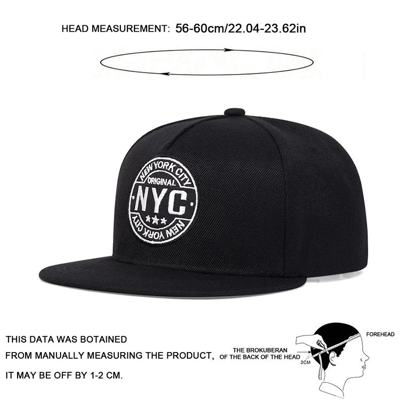 Унисекс Кепки Hip-hop с вышивкой букв NEW YORK CITY, Регулируемые повседневные бейсболки для улицы, Шляпа от солнца