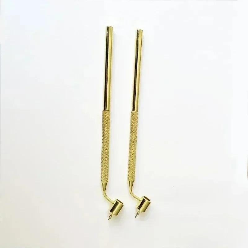 Ручка для подкраски царапин на автомобиле, скошенная, для точной прорисовки тонких линий, с аппликатором для краски