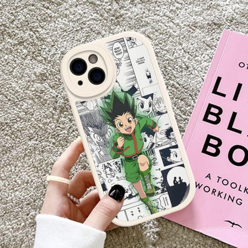 Чехол для телефона с аниме Hunter X Hunter, твердая кожа, для IPhone 16 15 14 13 12 Mini 11 14 Pro Max Xs X Xr 7 8 Plus, Fundas