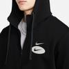Nike Sportswear Swoosh League Fleece-Lined Zip Hoodie Jacket Men Outerwear Black DM5341-010