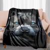 1PC Dog cute printed blanket, all season lightweight home office outdoor nap multifunctional blanket A1