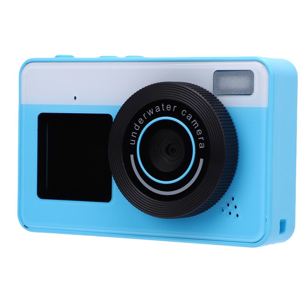 4K Digital Camera 48MP 3 Meter IP68 Water Proof 18X Zoom Vlog Camera with Front Rear Dual Screens for Teens Beginners