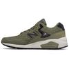 Nb 580 Comfortable Fabric Synthetic Leather Low Top Running Shoes Men Sneaker Army-Green MRT580XE
