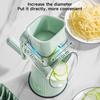 Whimsyard Rotary Grater, 5 in 1 Cheese Vegetable Grater with Handle