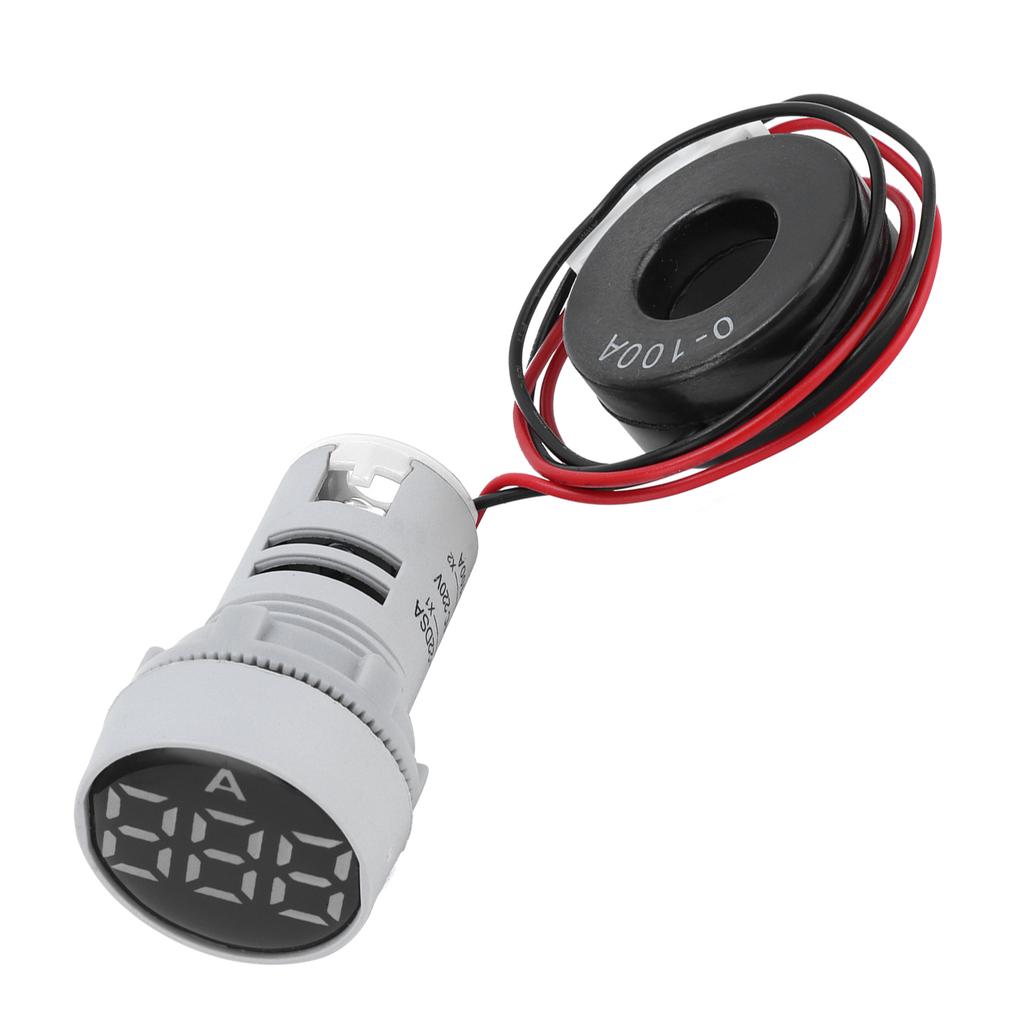 Цифровой измеритель тока, амперметр с кристаллической панелью, круглый индикатор сигнала переменного тока 220 В AD16?22ДСА