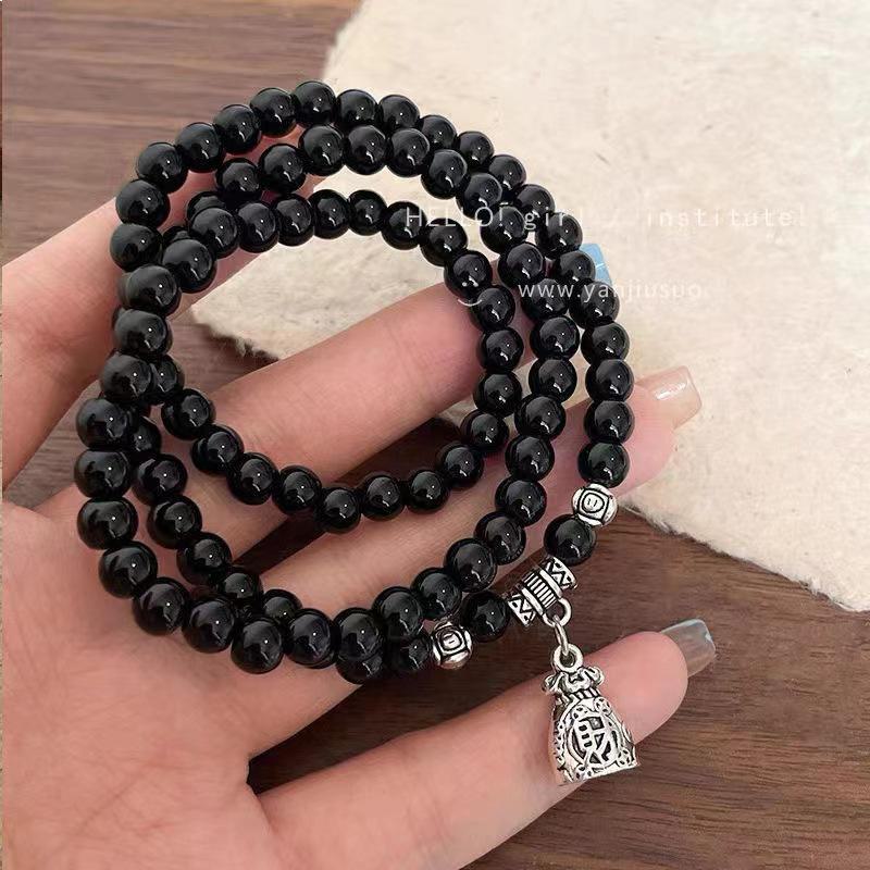 Китайский ретро-кошелек на удачу: Многослойные браслеты и ожерелья, аксессуары двойного назначения для женщин, удлиненные украшения