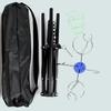Tripod IV Poles Stand Bag Holder Lightweight Extension Sturdy Foldable with Hook Floor for