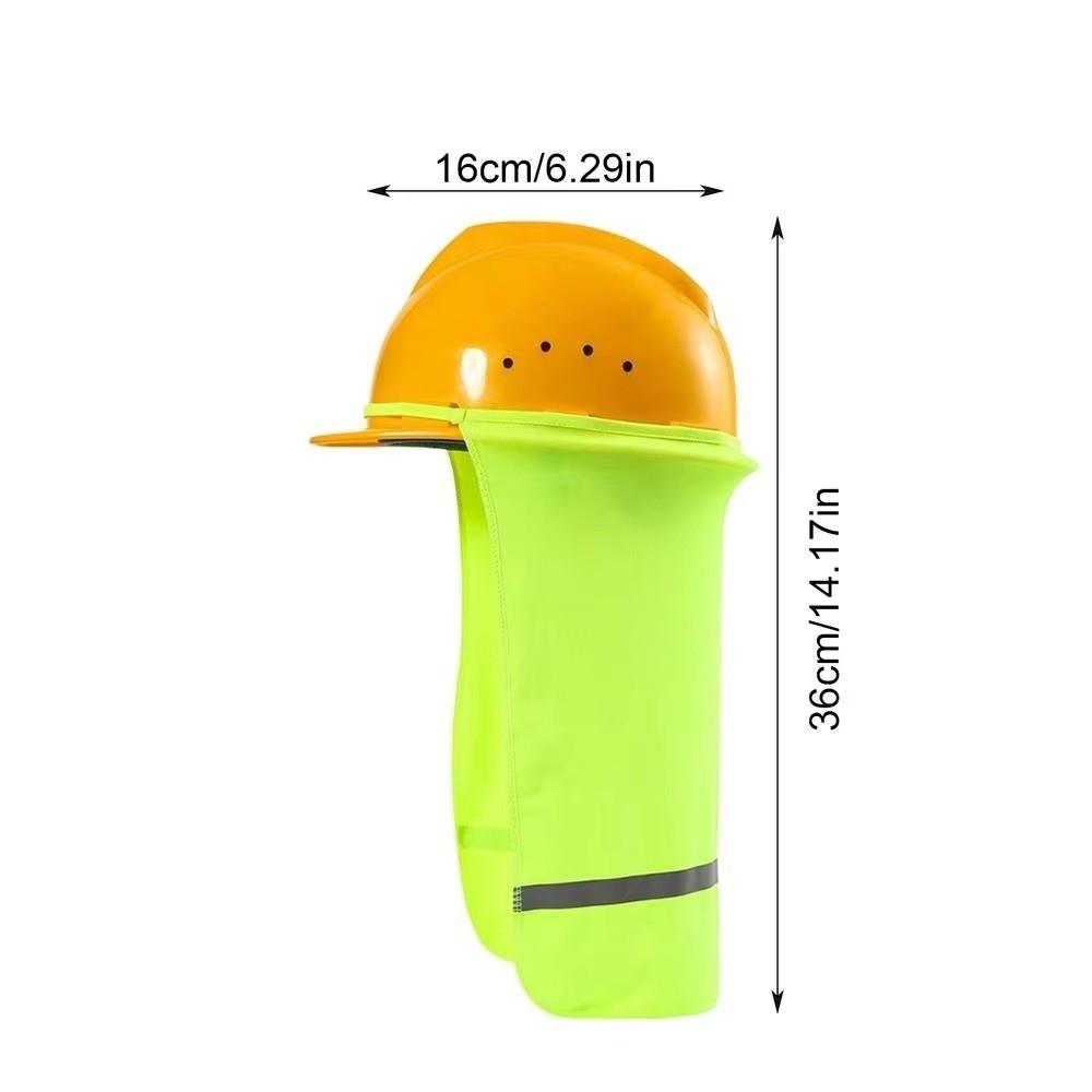 Breathable Hard Hat Sun Shade With Reflective Stripe Face and Neck Protection Work Accessory