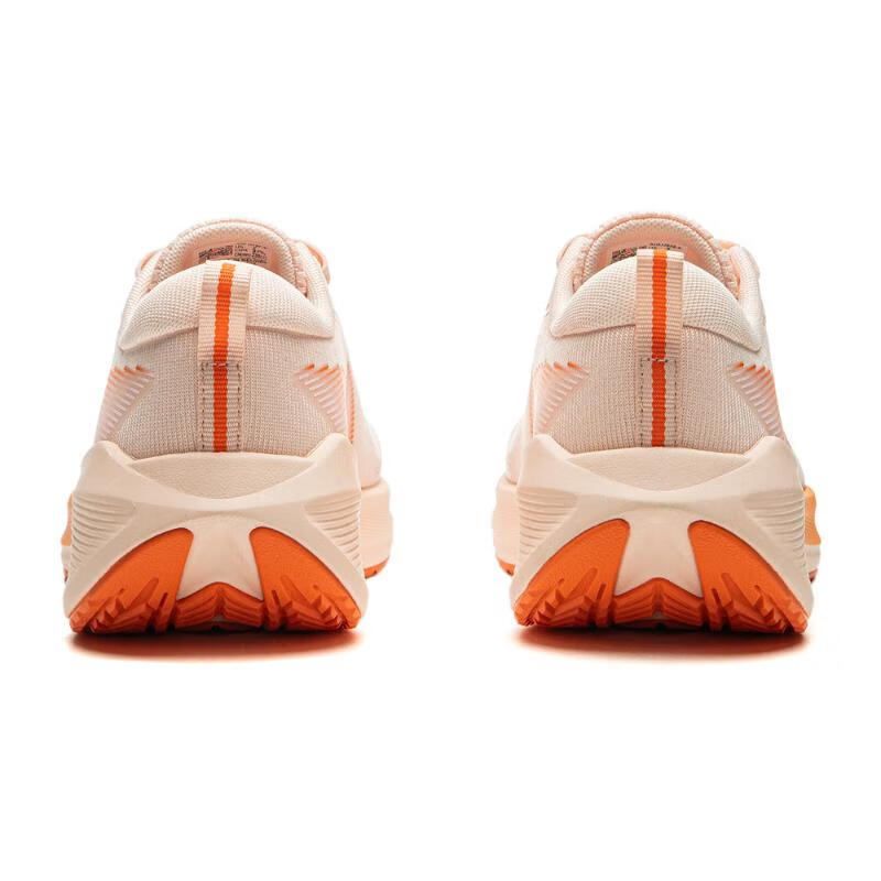 Li Ning Tread Wind Удобные Простые Нескользящие Износостойкие Низкие Кроссовки Женские Кроссовки Бежевый Оранжевый AGLU322-5