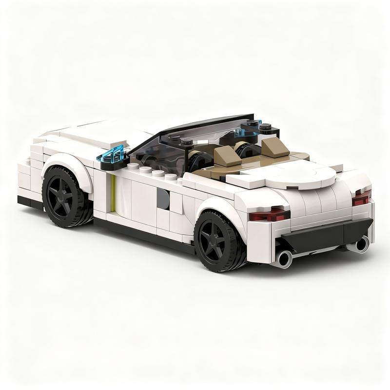 304 детали MOC edd Z4 Roadster Белый Город Чемпионы Строительные Блоки Конструктор Рождественские Подарки DIY Креативная Идея