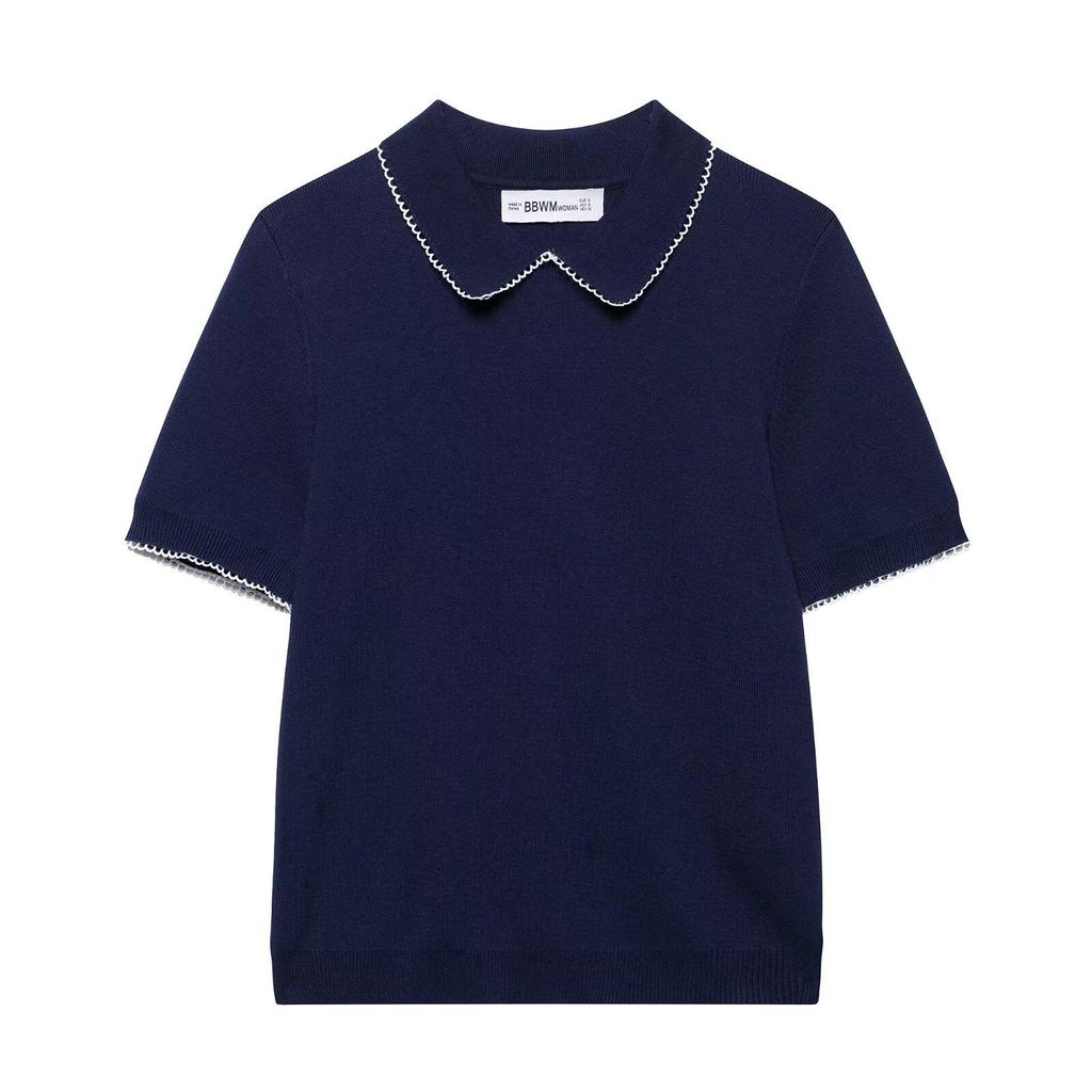 Spring 2025 Women's European & American Style Knit Top: Fashionable, Simple, Versatile