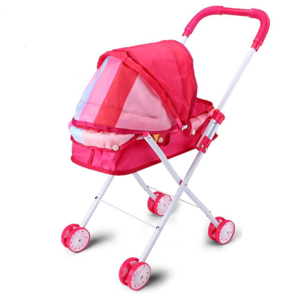 Iron Support Frame Baby Stroller Plastic + Metal Furniture Toy Little Girls Boys