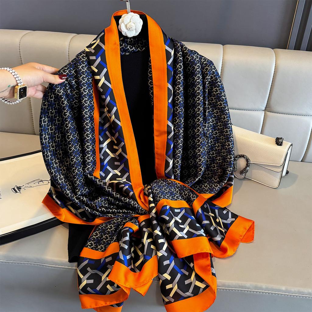 Женские 180*90 см модные красивые мягкие шелковые шарфы женские женские шаль хиджаб накидка платок бандана кашне пляжное парео