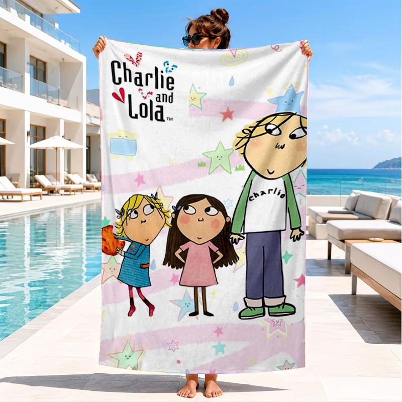 Lola Adventure Beach Towel, Super Soft Microfiber, Perfect Gift for Her/Him, Birthday, for Pool, Beach, Travel, Decor Beach Party