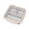 Outdoor Picnic Stainless Steel Food Container 1200m Capacity Lunch Box with Divided Compartments