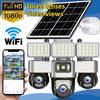 LS VISION V380 Pro 15MP 8K Three Lens WIFI Solar Camera Outdoor Waterproof PIR Humanoid Detection Security Video Monitor Night Vision