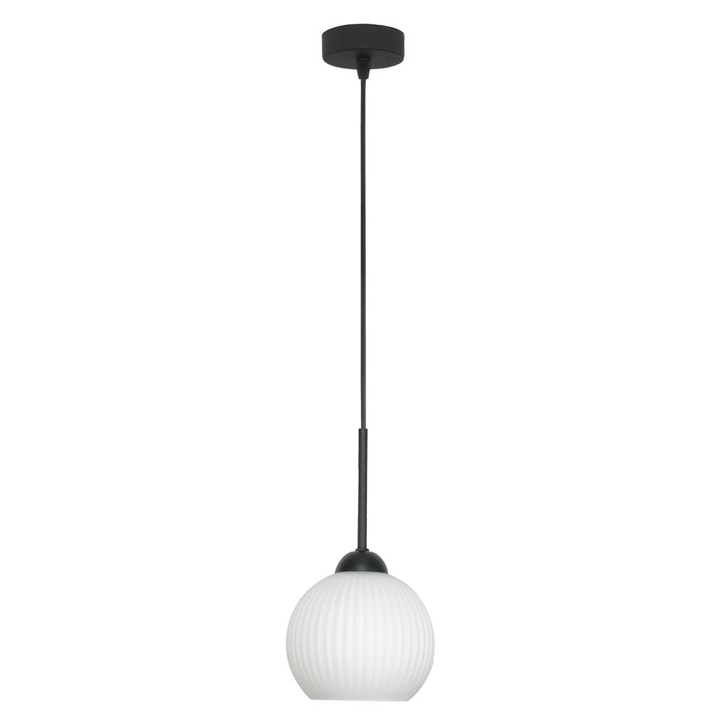 Lampa wisząca sufitowa zwis żyrandol kula biała nad stół glamour led 1xe27 fiona 14-985