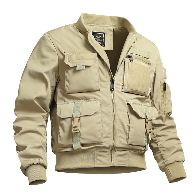 Pilot Multifunctional Functional Heavy Duty Jacket Men's Multi-pocket Work Jacket