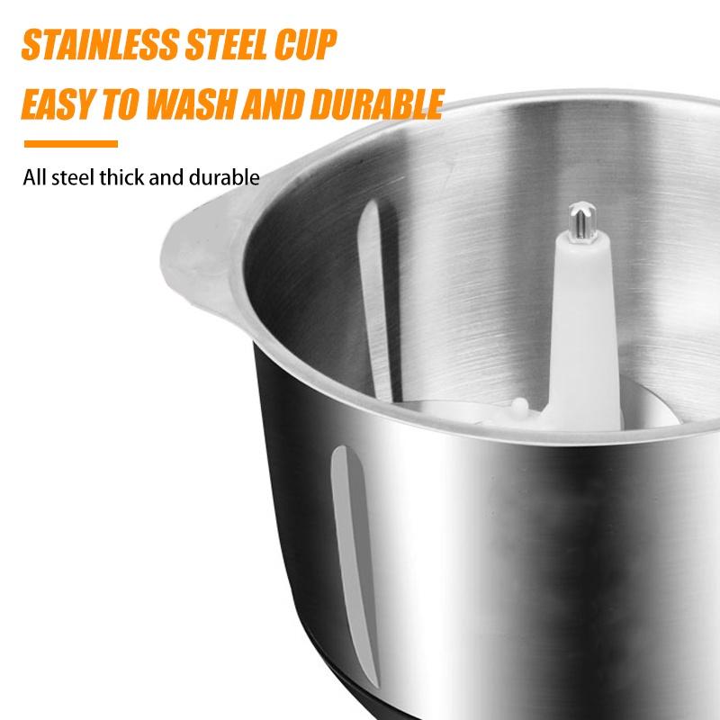 800W Electric Meat Grinder Food Mixer Blender 3 Speed Stainless Steel Electric Chopper Mincing Machine Food Processors 5L