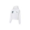 Claw Pack Logo Print Casual Sports Hoodie Women Hoodies White 596635-02
