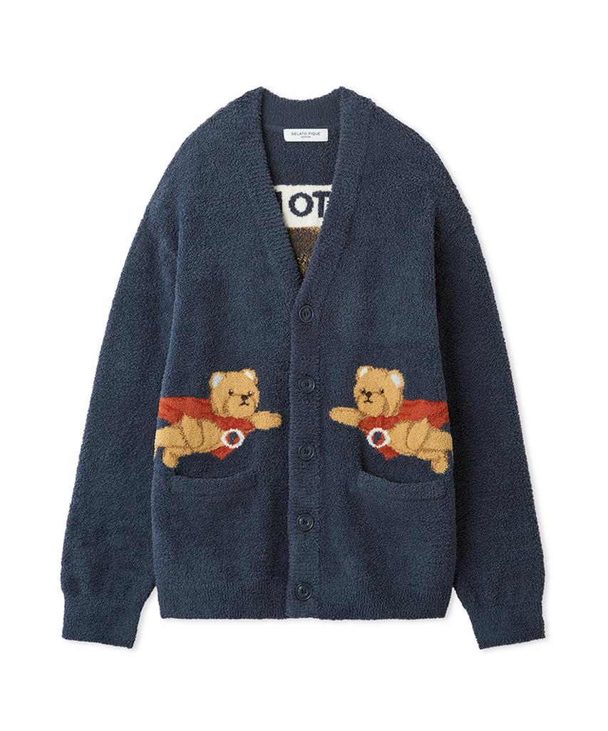 GELATO PIQUE [Homme] Baby Moco Hero Bear Jacquard Cardigan Pmnt264900