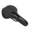 Road Bike Saddle Black Hollow Ergonomic Soft Silicone Sponge Tail Light High Safety Bike Seat for Repair Replacement