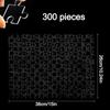 49/121/200/300Pcs Impossible Challenge Clear Blank Puzzle Relieve Stress Decompression Game