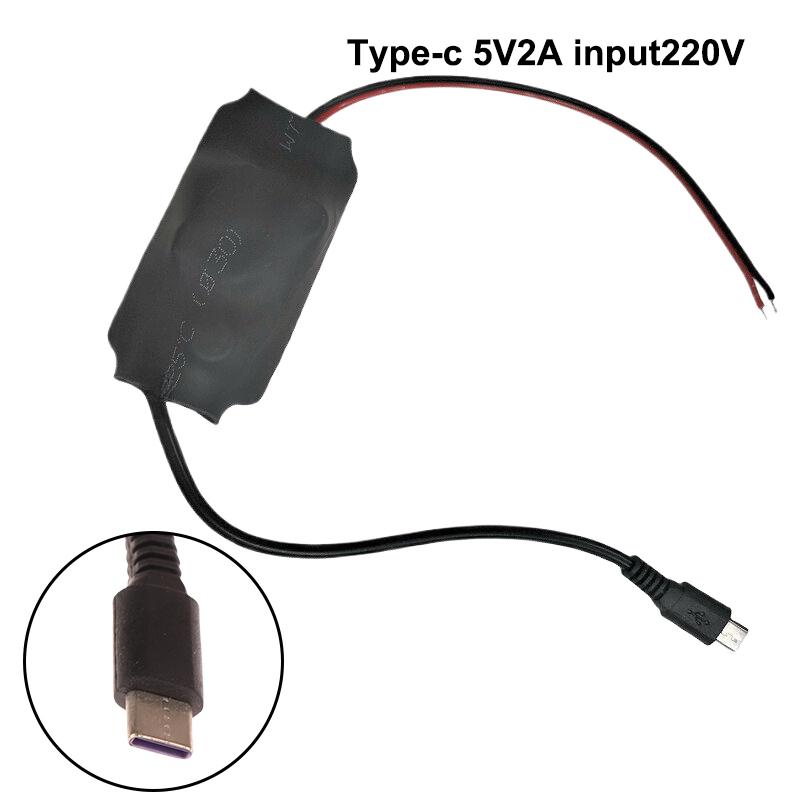 1pcs AC220V To DC5V 1A/2A Power Transformer Portable Small Camera WiFi Monitoring Adapter TYPEC USB Power Supply Transformer