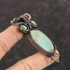 Chrysoprase Pendant Green Color Evil Eye Pendant Copper Wire Wrapped Pendant Handmade Owl Pendant Gemstone Copper Wire Jewelry Gift For Mom