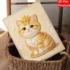 Набор для создания картины из жемчуга без рамки «Милый кот» 3D Блестящая картина из бисера на холсте Расслабляющее творческое рукоделие для декора стен дома Подарок
