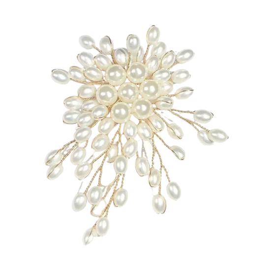 Женская брошь ручной работы, нерегулярная брошь из искусственного жемчуга, украшенная булавка для лацкана пиджака, аксессуары для наряда