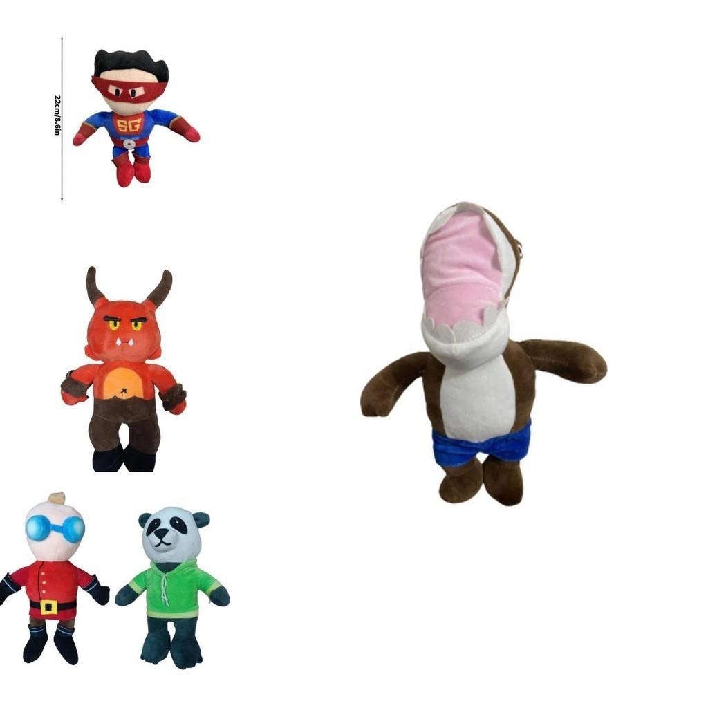 Cute Cartoon Panda Superman Plush Toy For Kids, Short-haired Stuffed Animal Doll