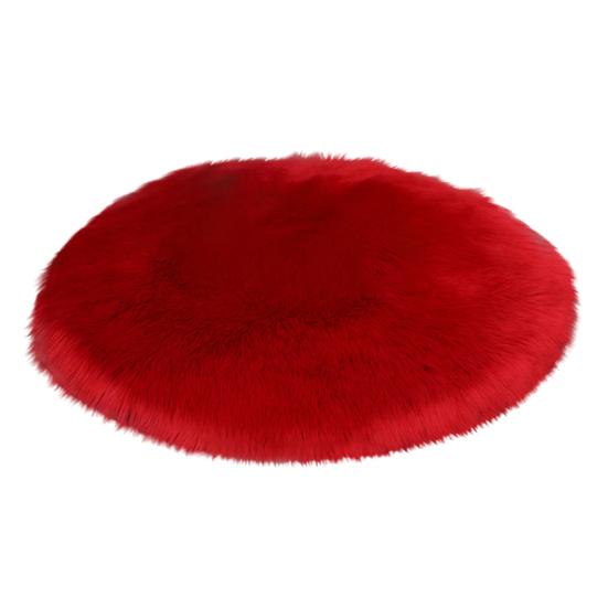 30/35/40/45 см круглый простой пушистый коврик ковер спальня коврик домашний декор