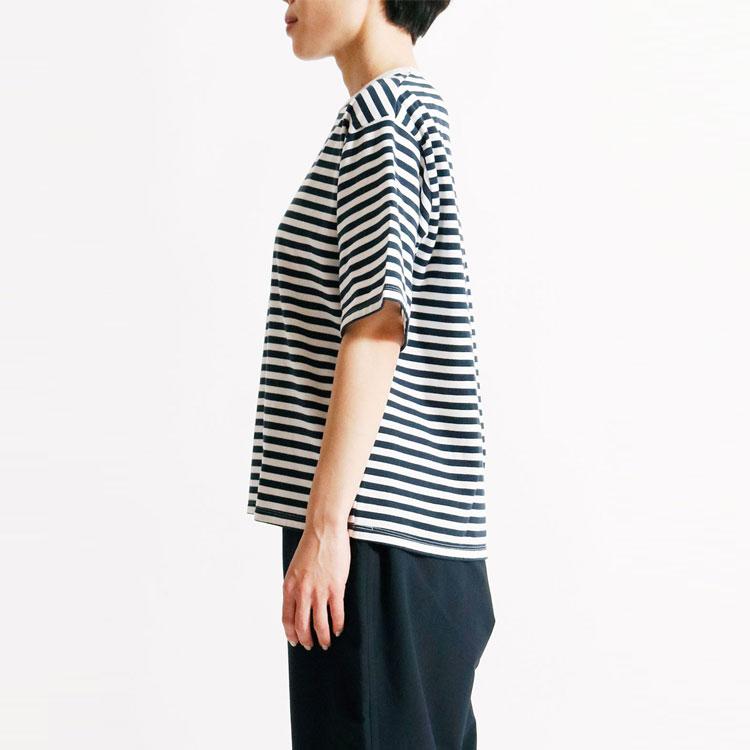 Nanamica Coolmax striped short-sleeve T-shirt SUHF011