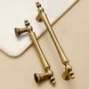 High-end Solid Brass Cabinet Door Handles Cupboard Drawer Cabinet Wardrobe Wine Cabinet Lacquered Pull and Furniture Hardware