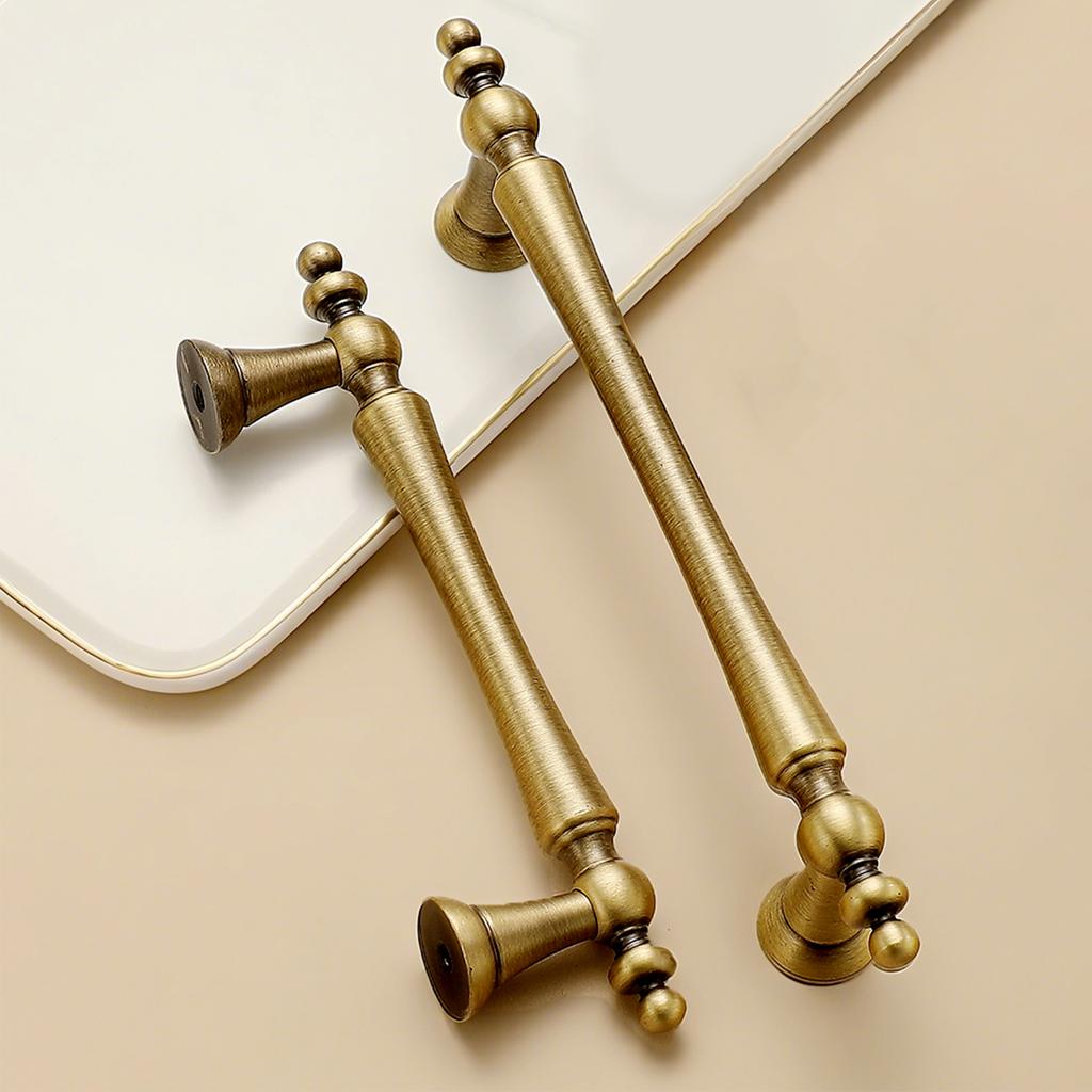 High-end Solid Brass Cabinet Door Handles Cupboard Drawer Cabinet Wardrobe Wine Cabinet Lacquered Pull and Furniture Hardware